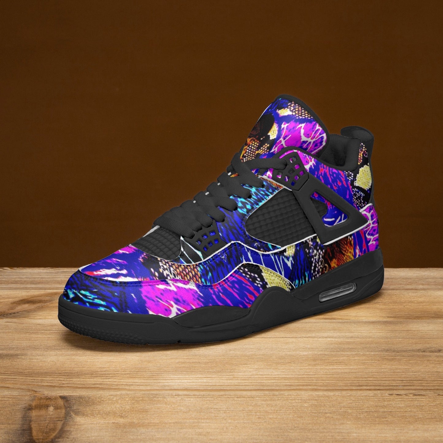 698. AJ4 Basketball Sneakers -Black Sole
