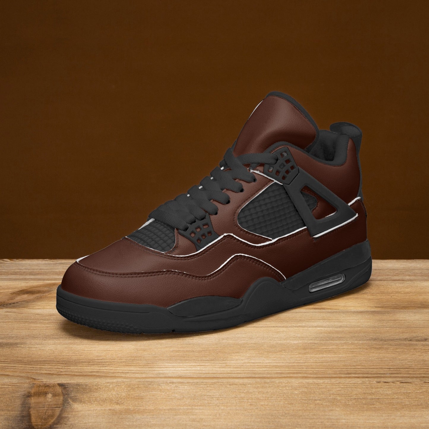 698. AJ4 Basketball Sneakers -Black Sole