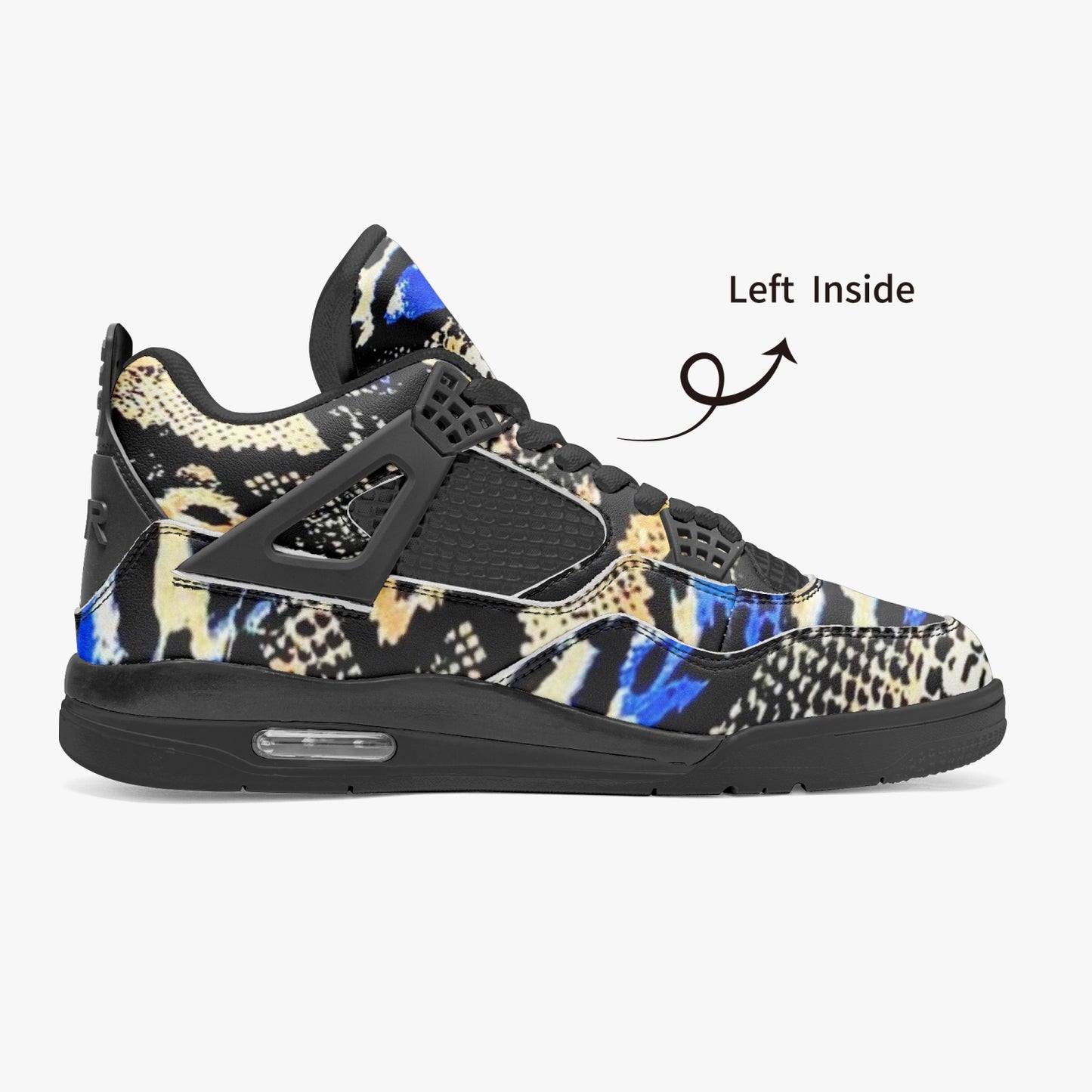698. AJ4 Basketball Sneakers -Black Sole