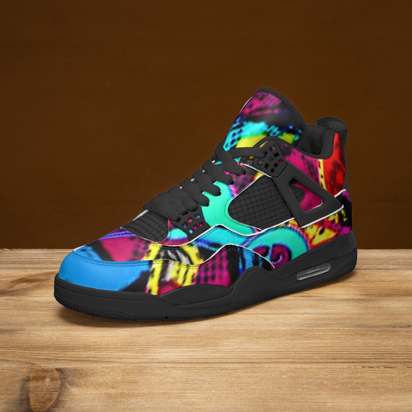 698. AJ4 Basketball Sneakers -Black Sole