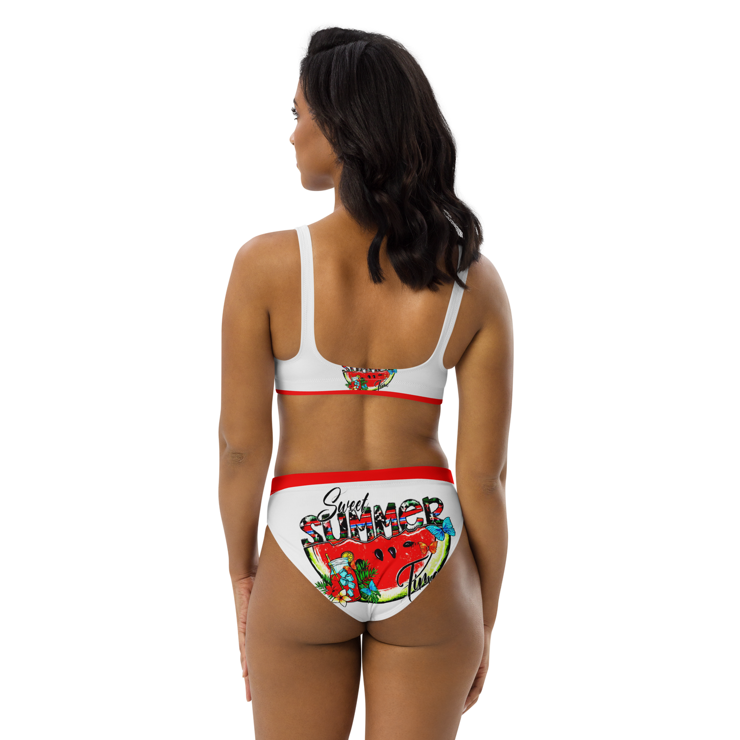 Two piece high-waisted bikini