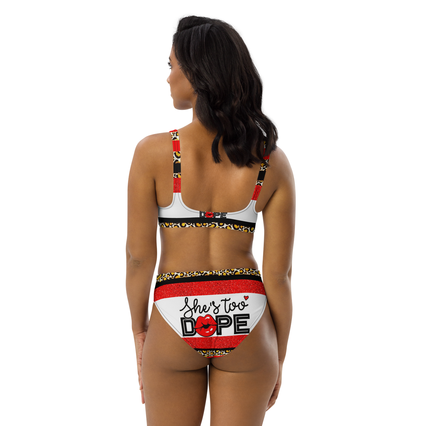 Two piece high-waisted bikini