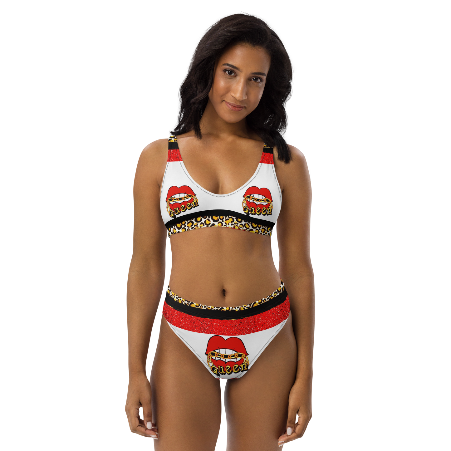Two piece high-waisted bikini