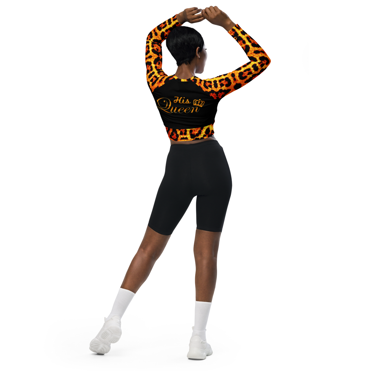 long-sleeve crop top