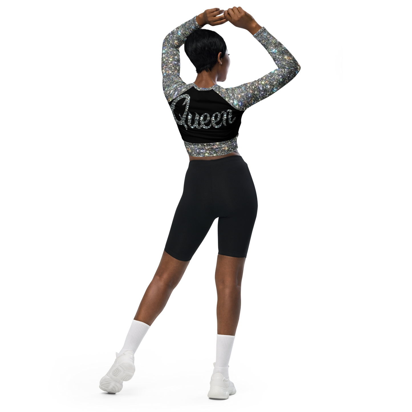 long-sleeve crop top