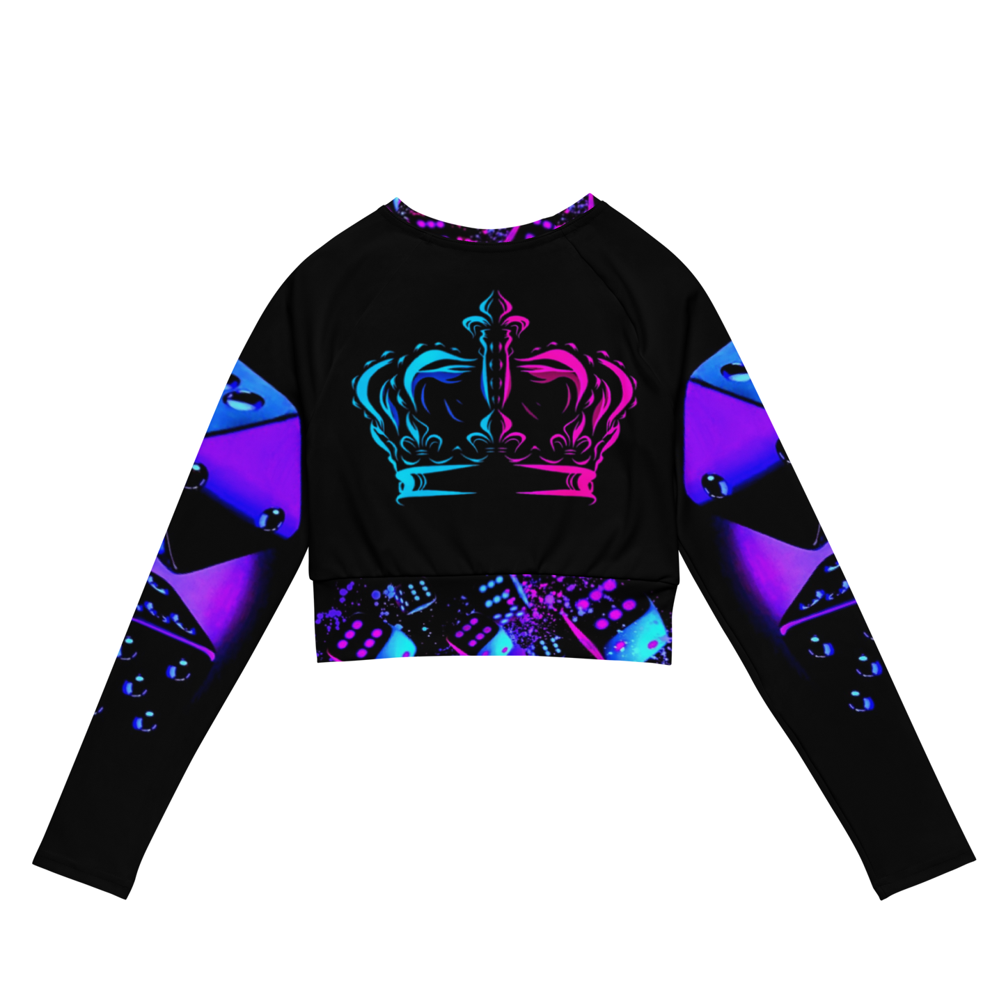 long-sleeve crop top