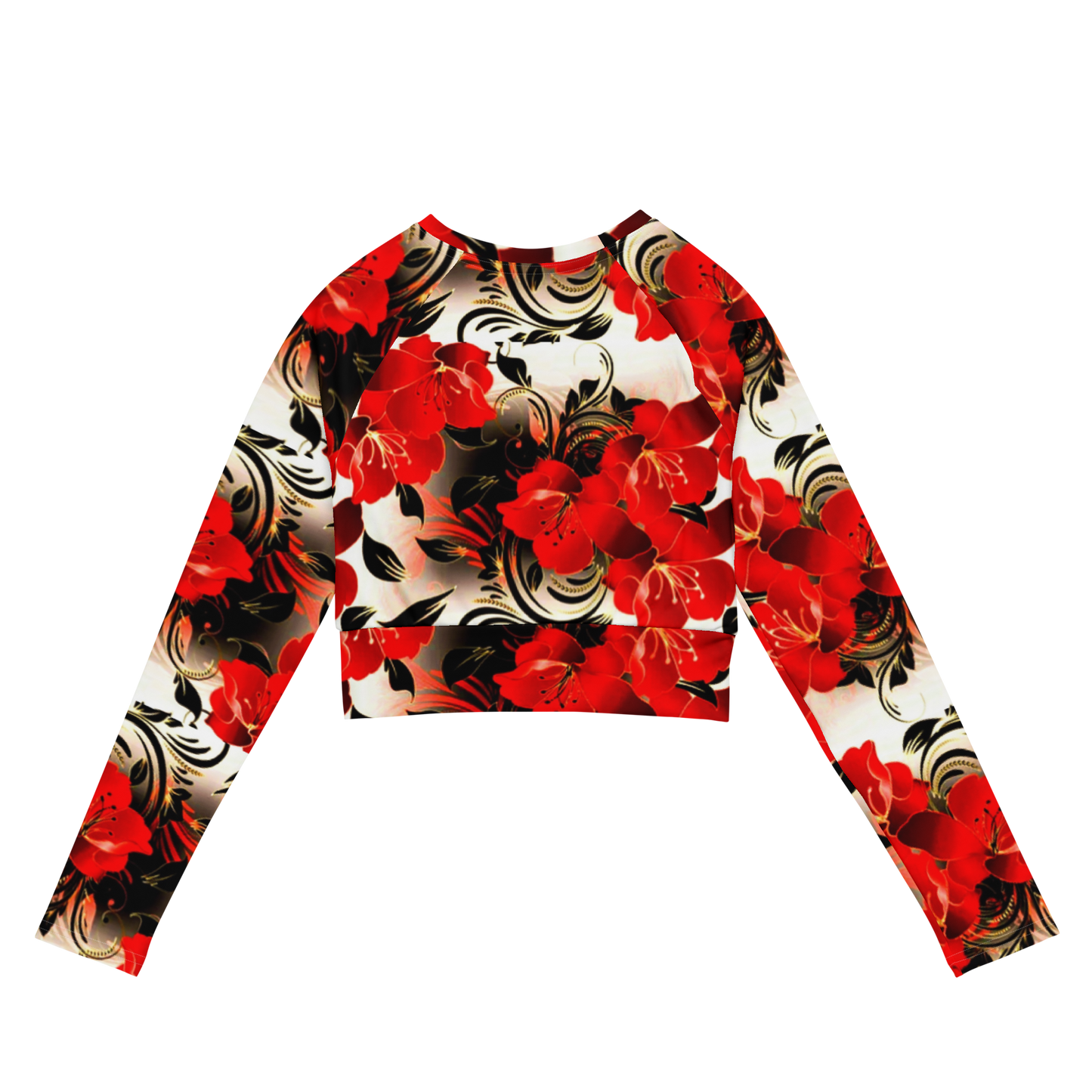long-sleeve crop top