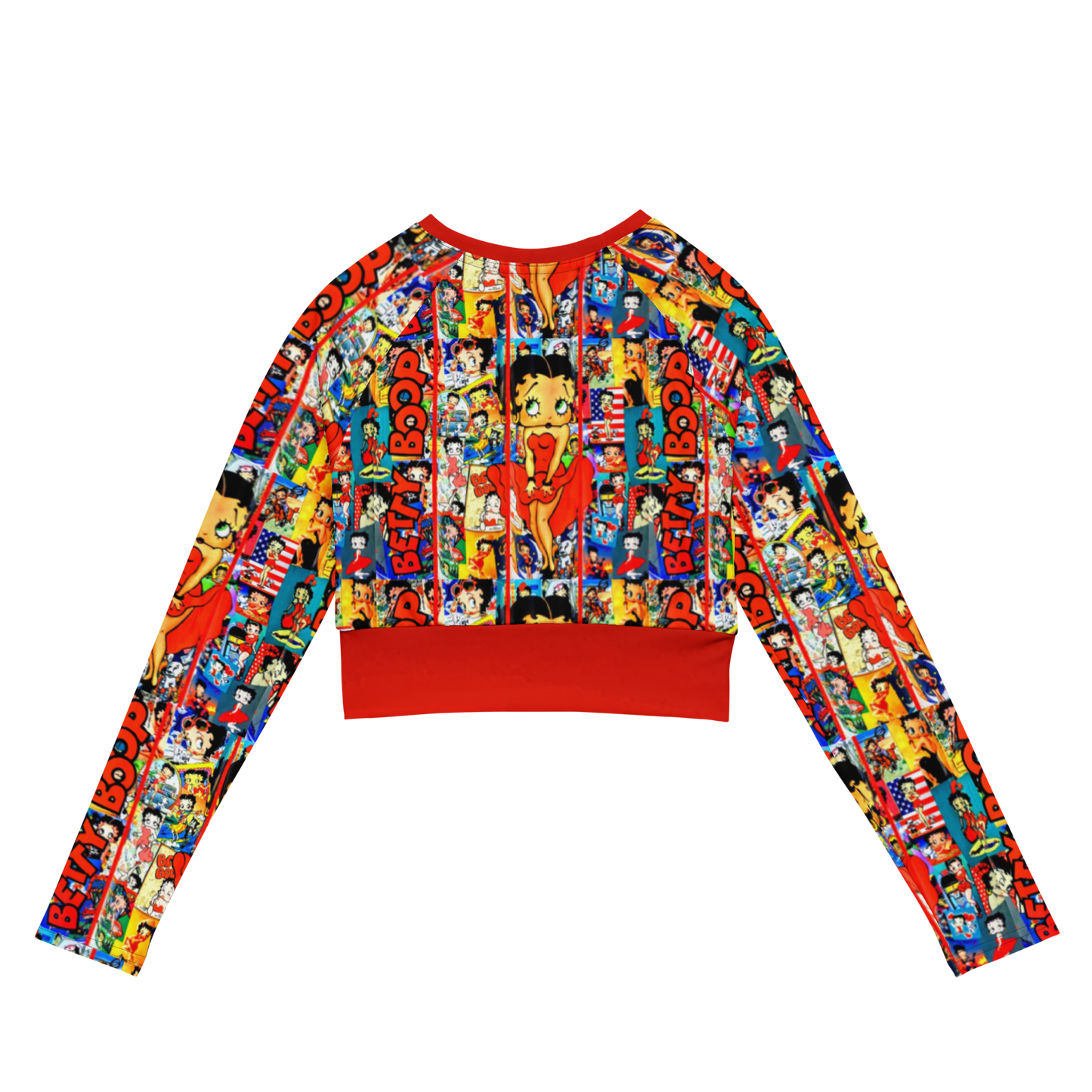 long-sleeve crop top