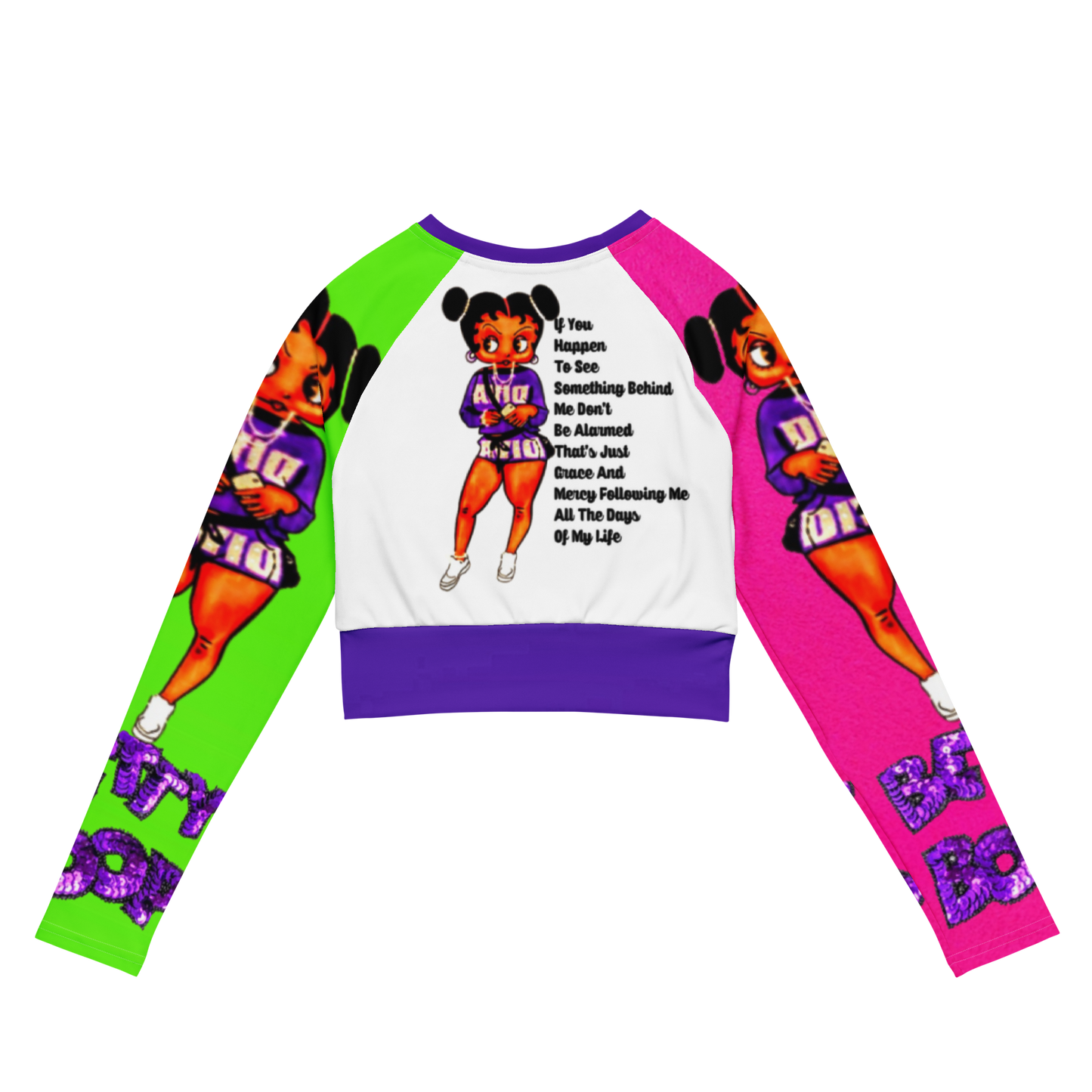 long-sleeve crop top