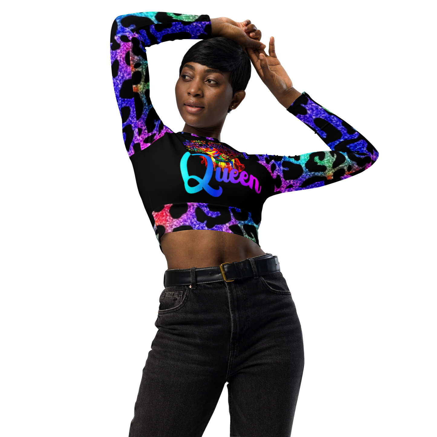 long-sleeve crop top