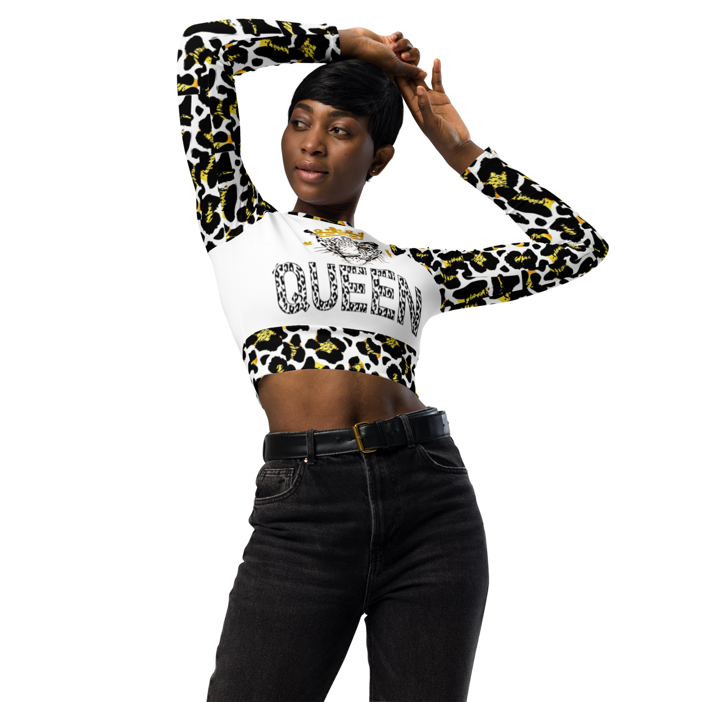 long-sleeve crop top