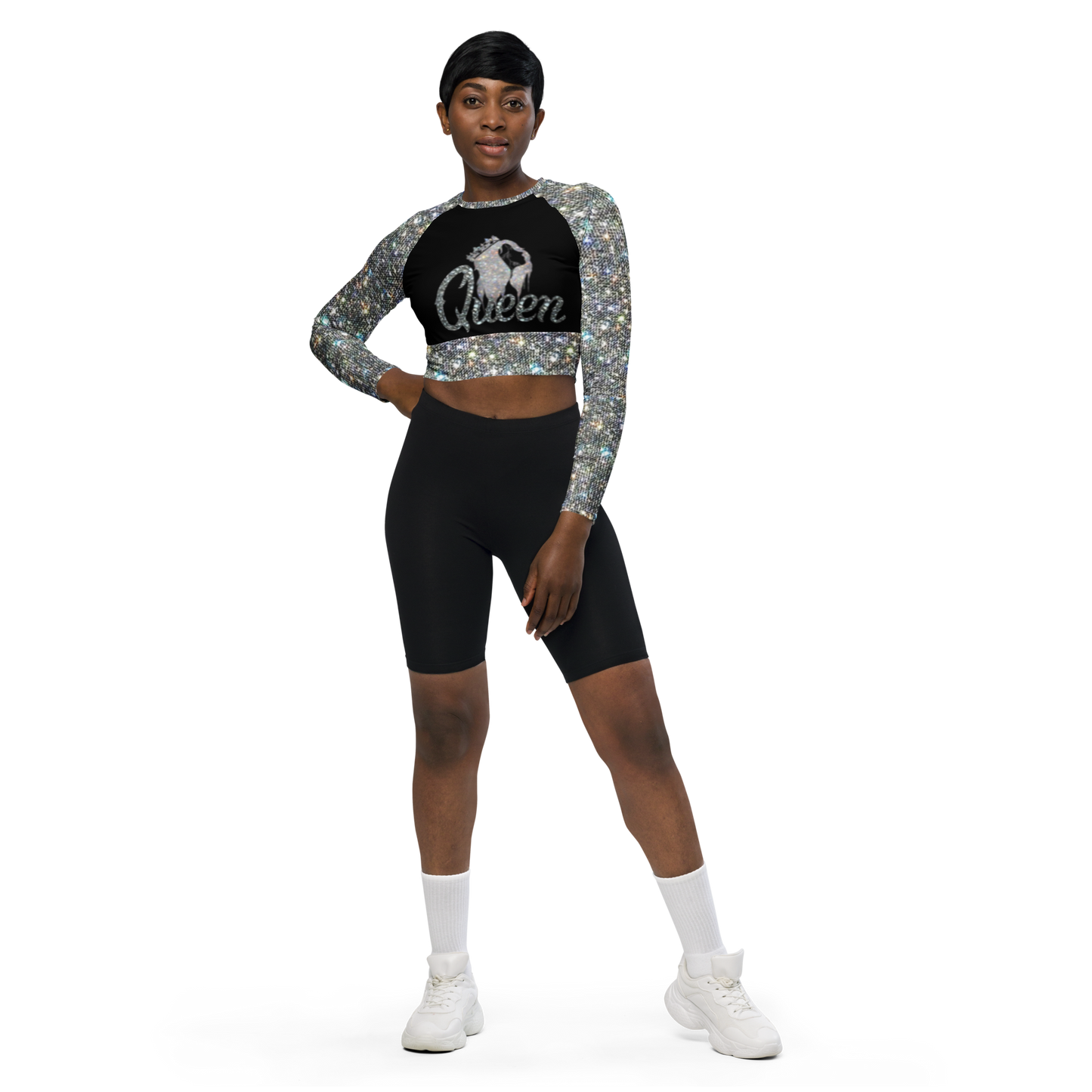long-sleeve crop top