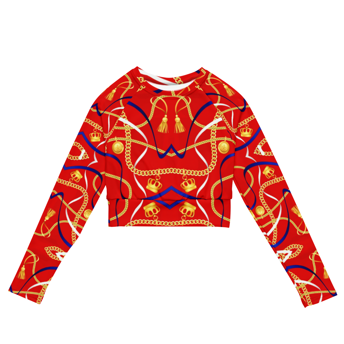 long-sleeve crop top