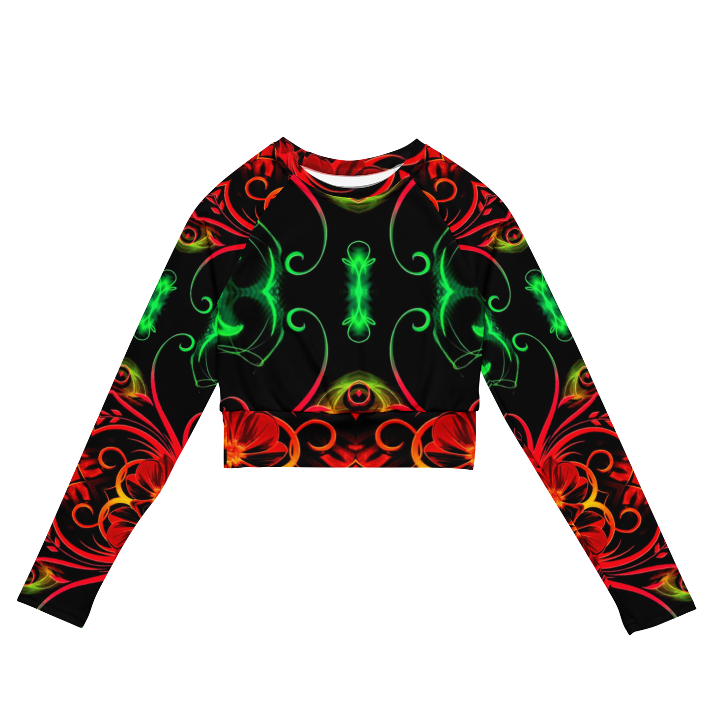 long-sleeve crop top