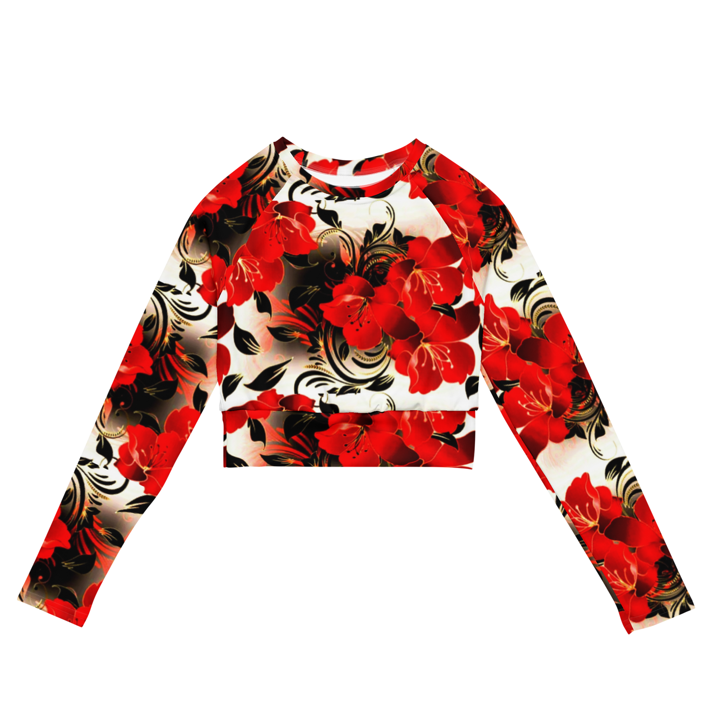 long-sleeve crop top