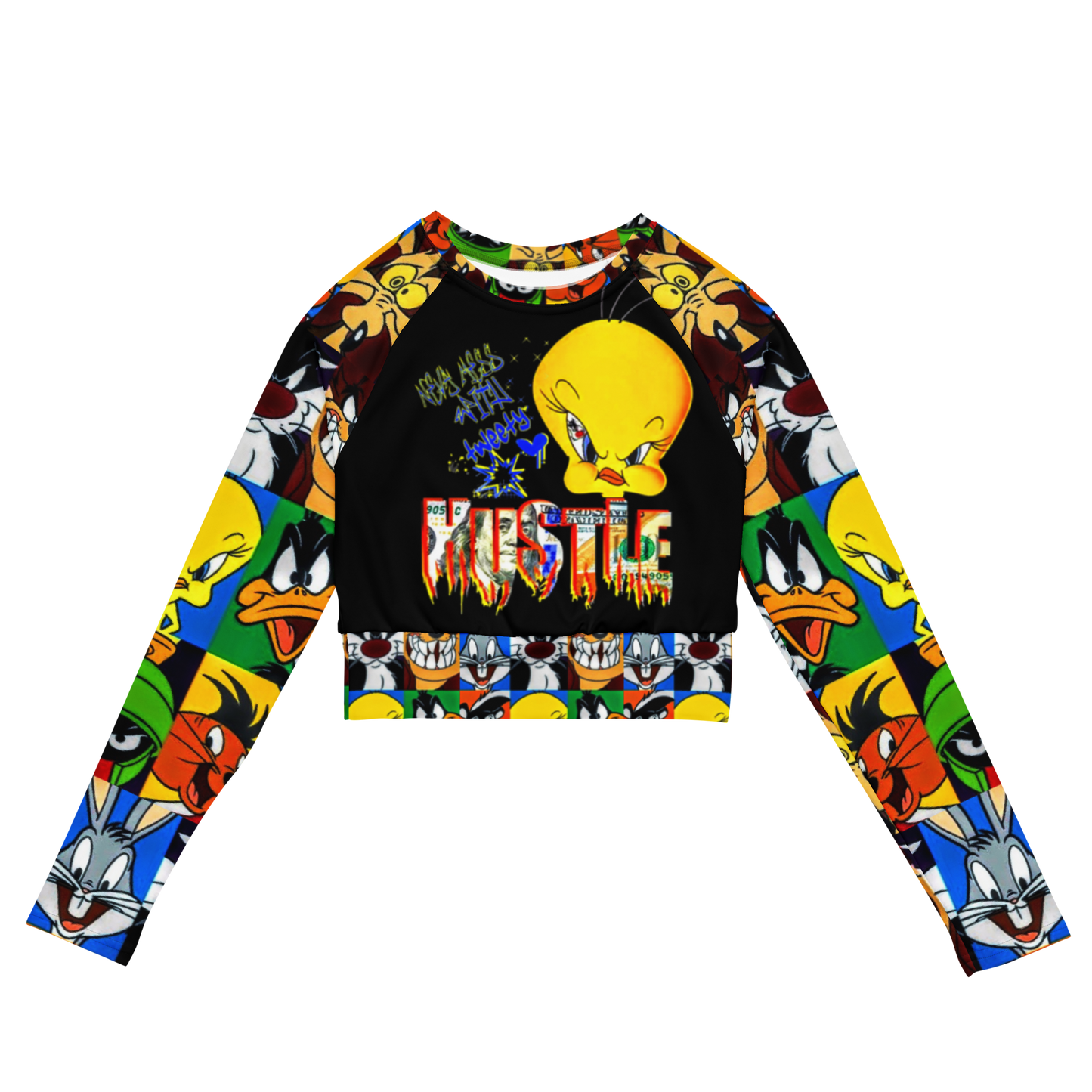 long-sleeve crop top