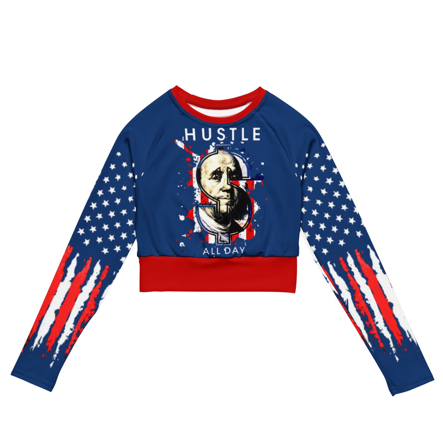 long-sleeve crop top