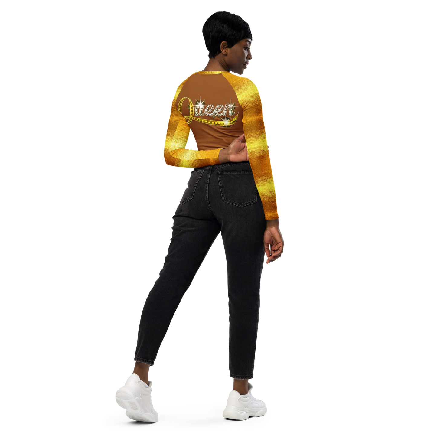 long-sleeve crop top