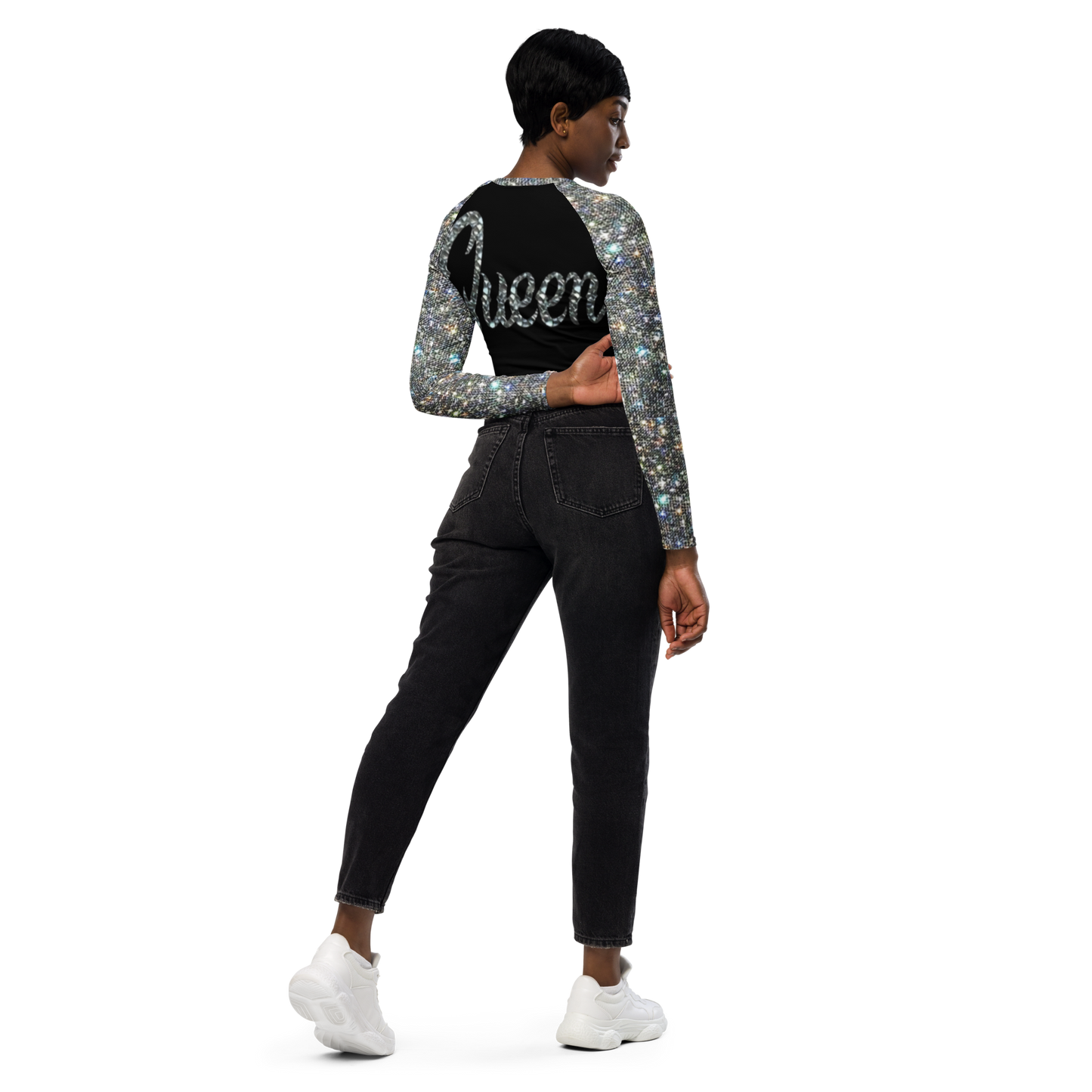 long-sleeve crop top