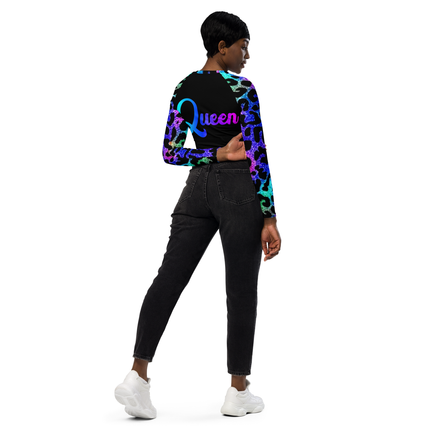 long-sleeve crop top