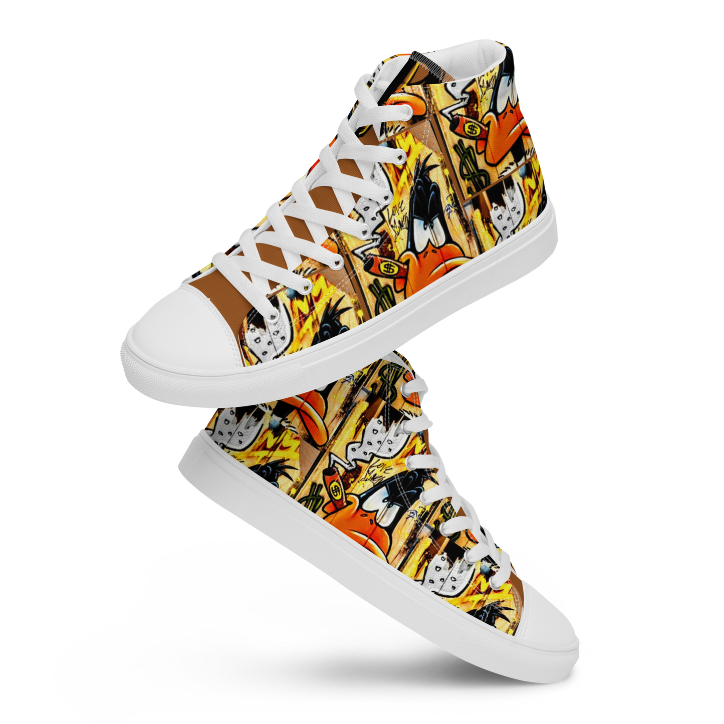 high top canvas shoes