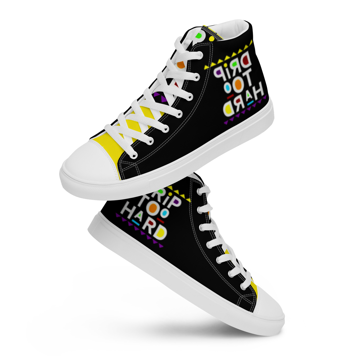 high top canvas shoes