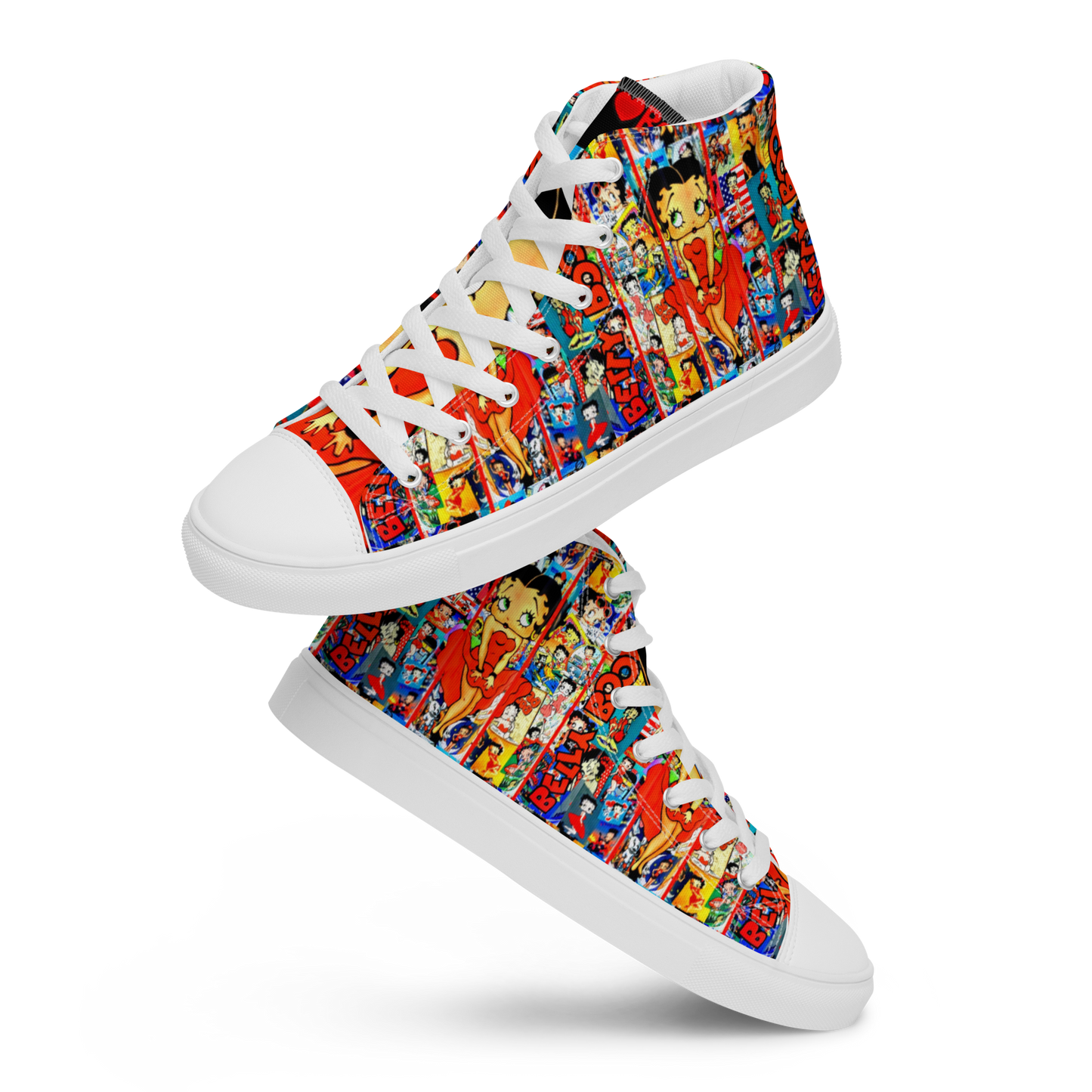 Queens Fashion high top canvas shoes