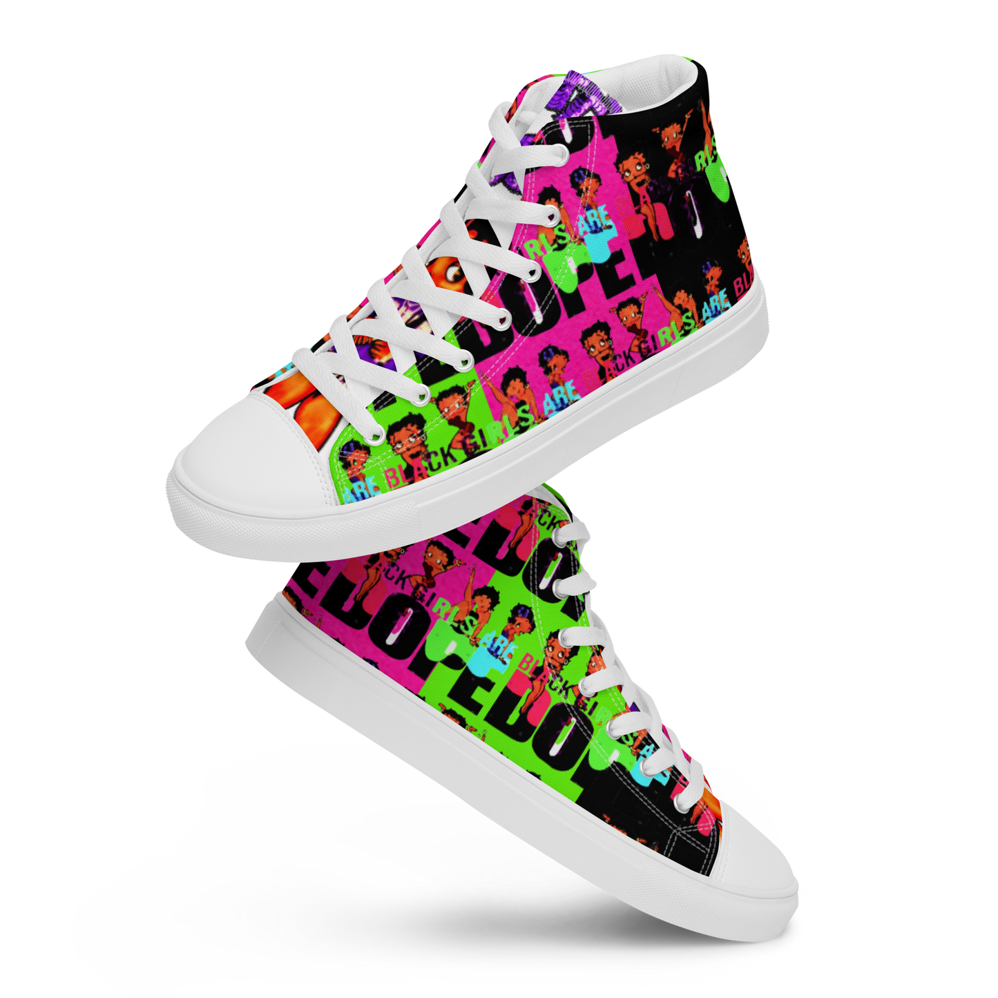 high top canvas shoes