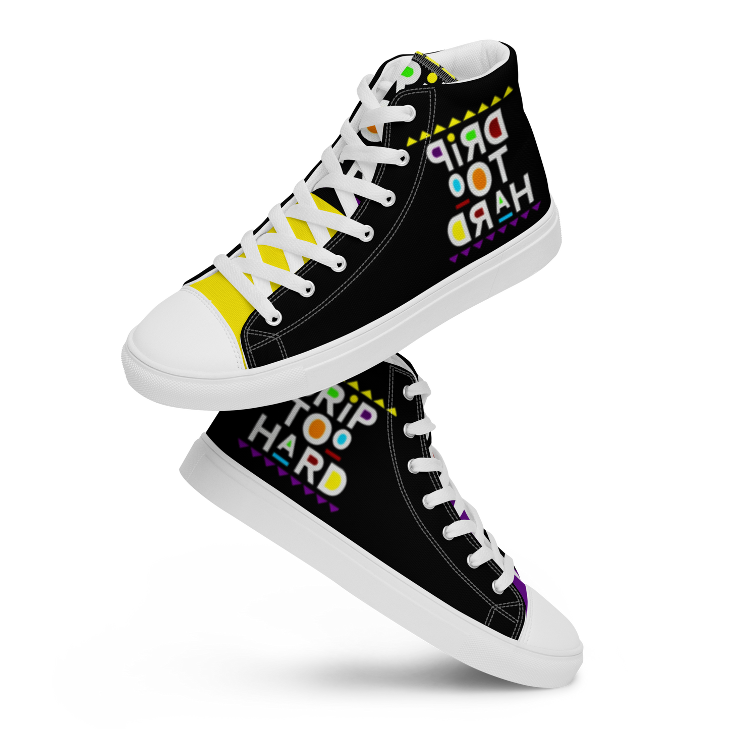 high top canvas shoes