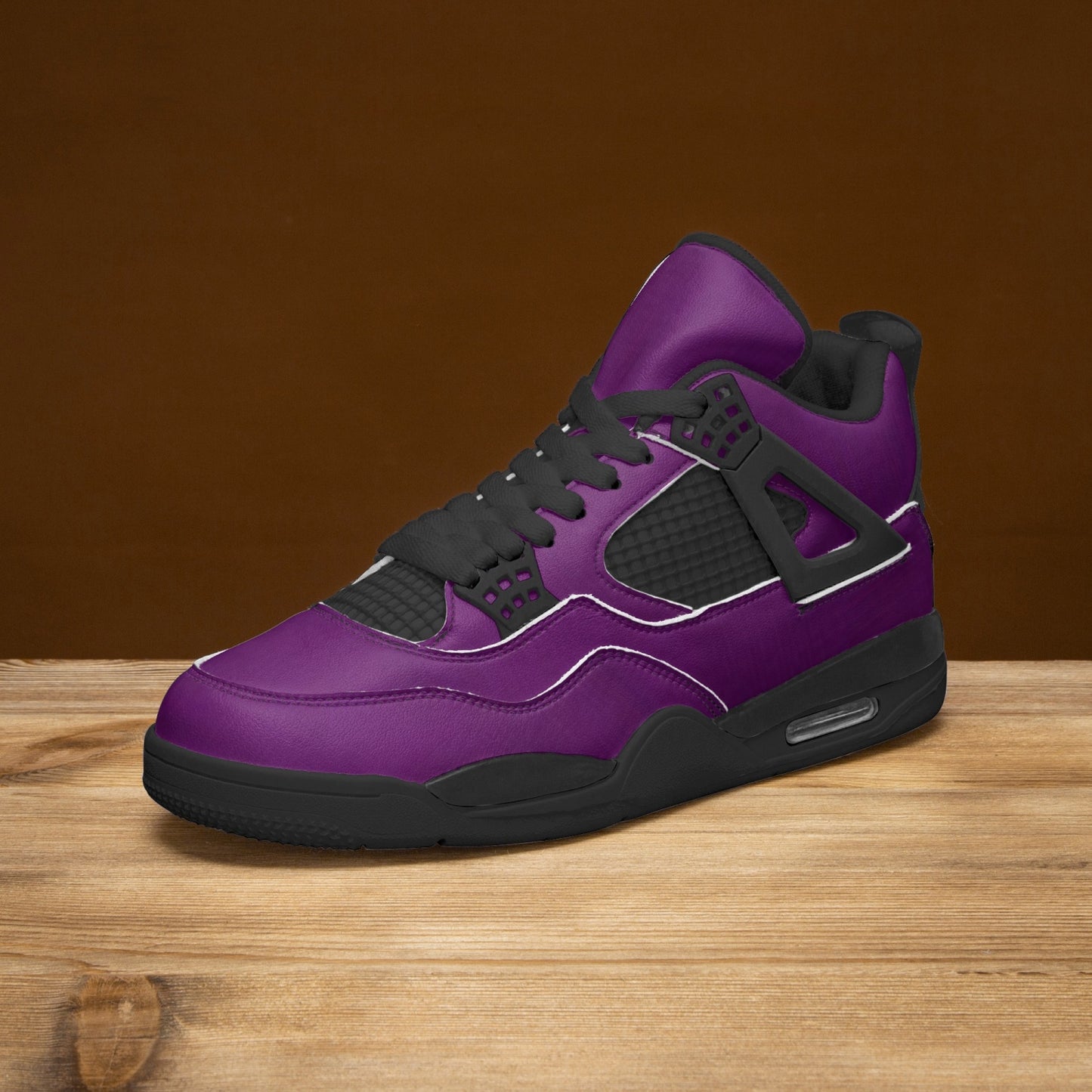 698. AJ4 Basketball Sneakers -Black Sole
