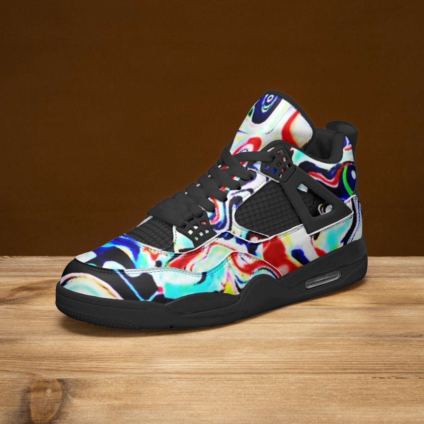 698. AJ4 Basketball Sneakers -Black Sole