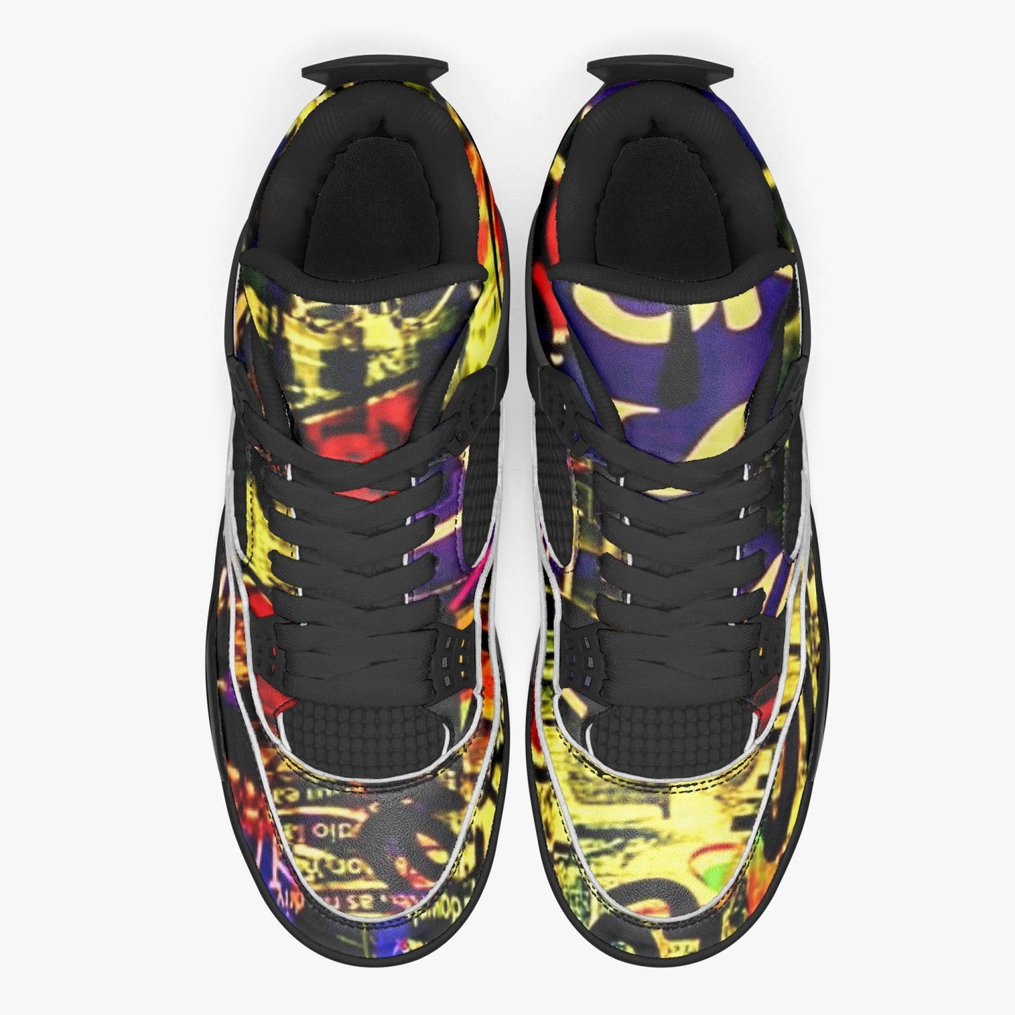 698. AJ4 Basketball Sneakers -Black Sole