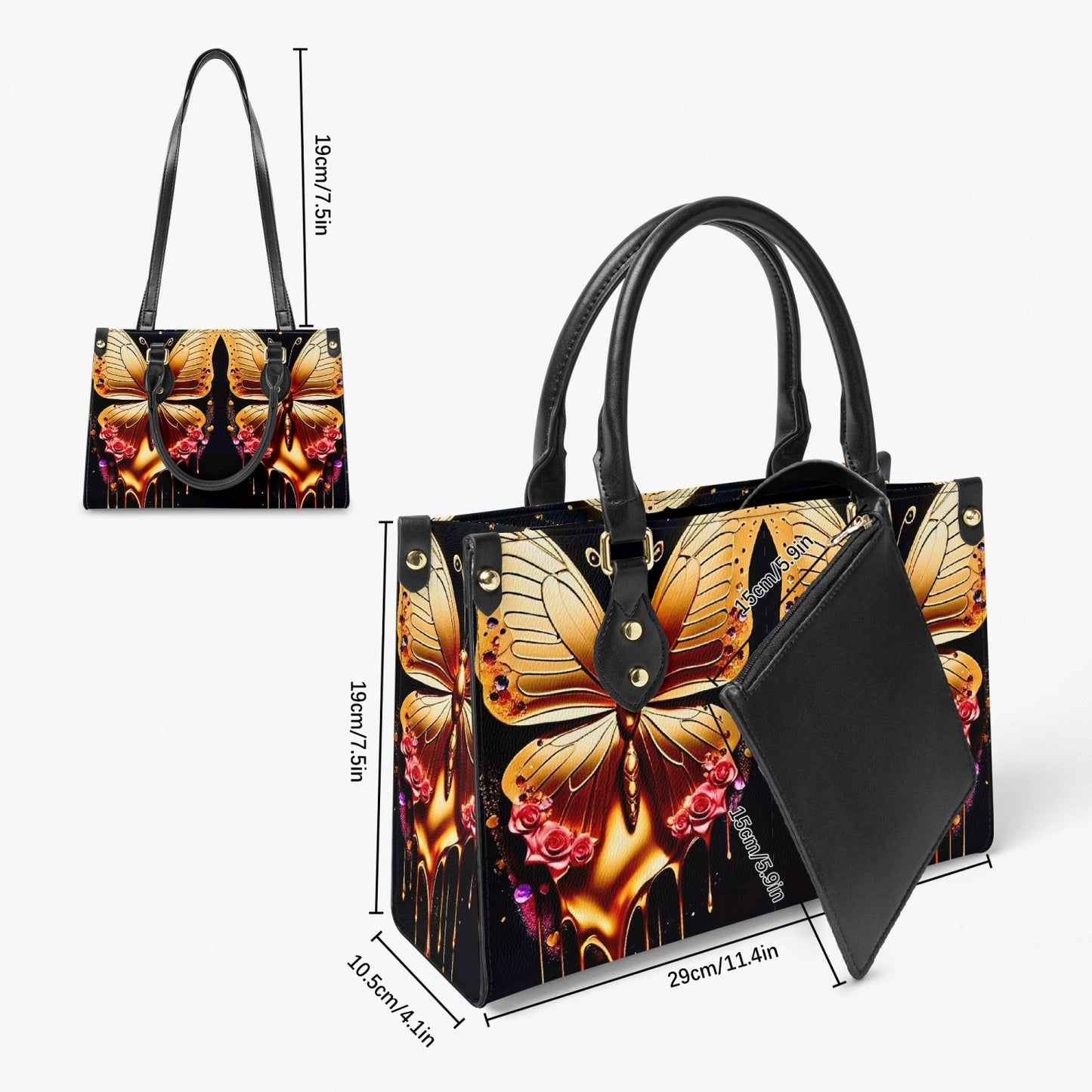 876. Tote Bag - Long Strap and Inner Bag