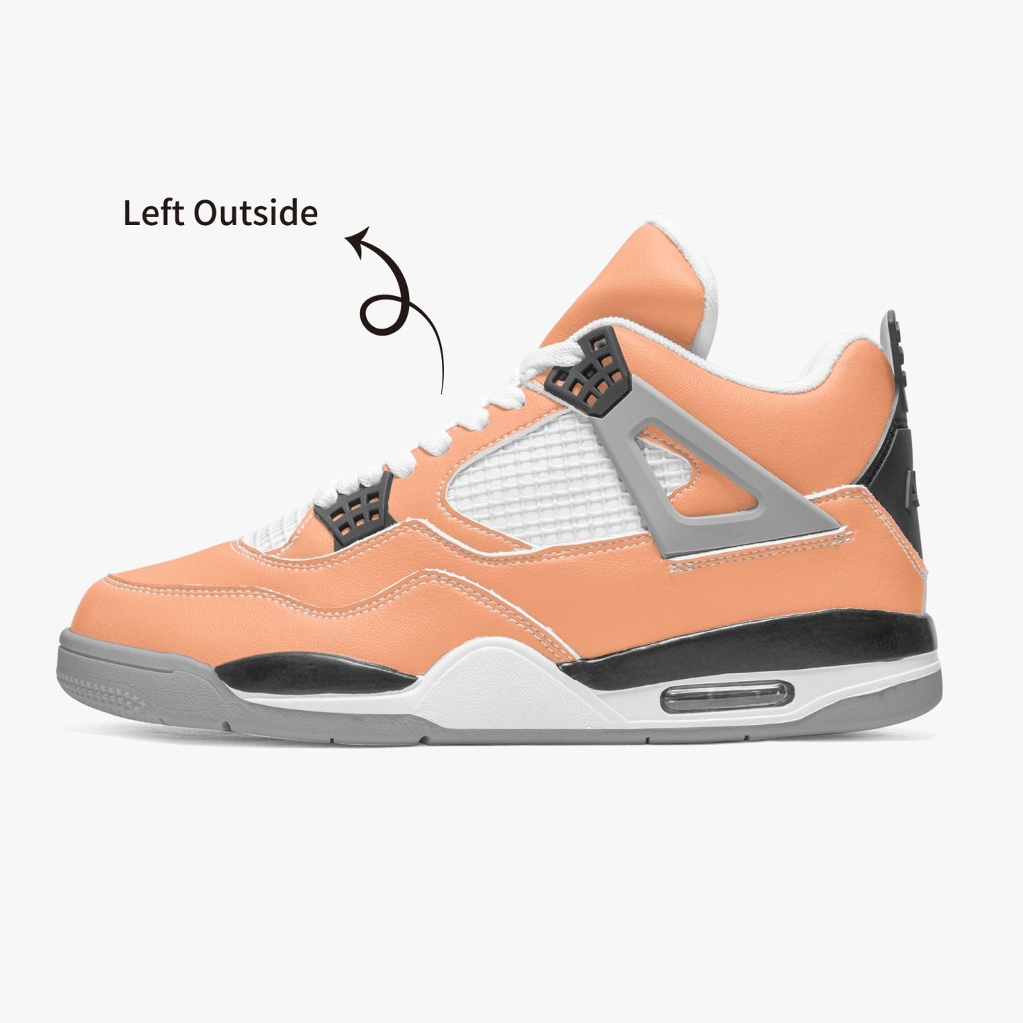 699. AJ4 Basketball Sneakers -Grey Sole