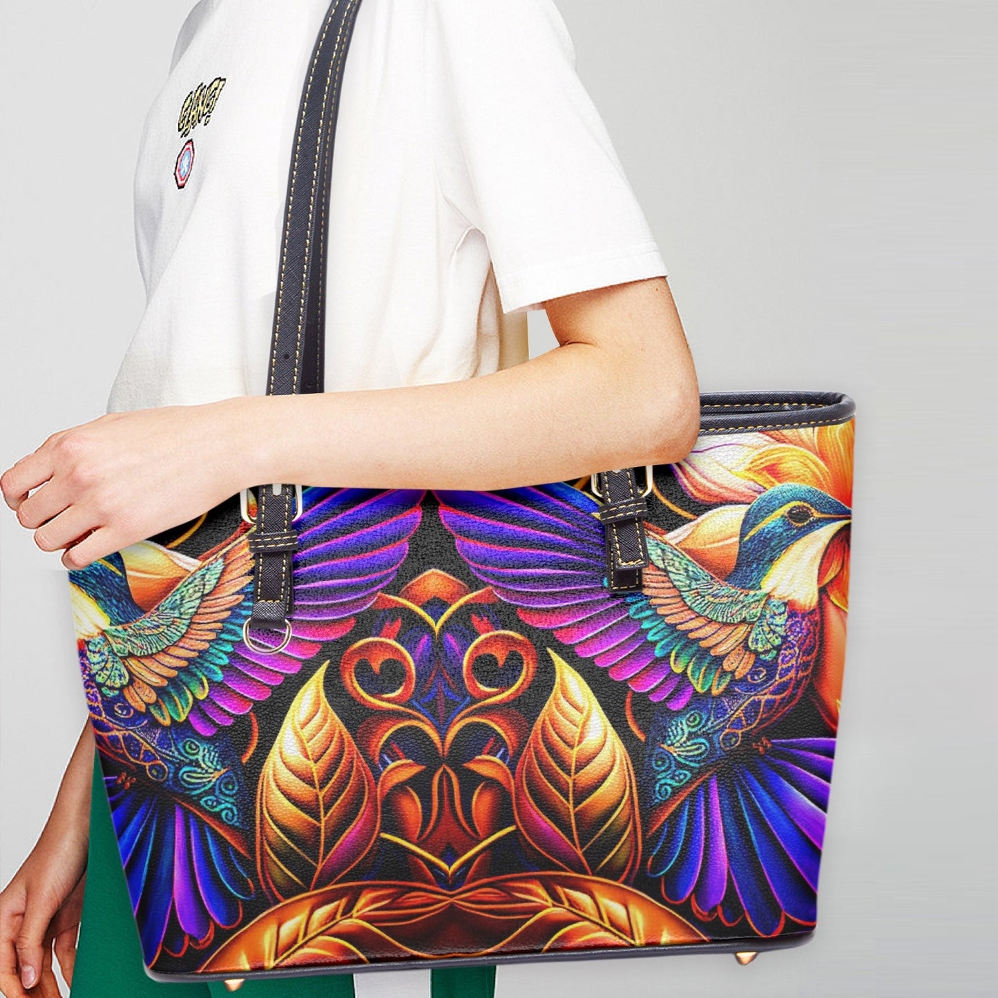 586. Large Leather Tote Bag for Women