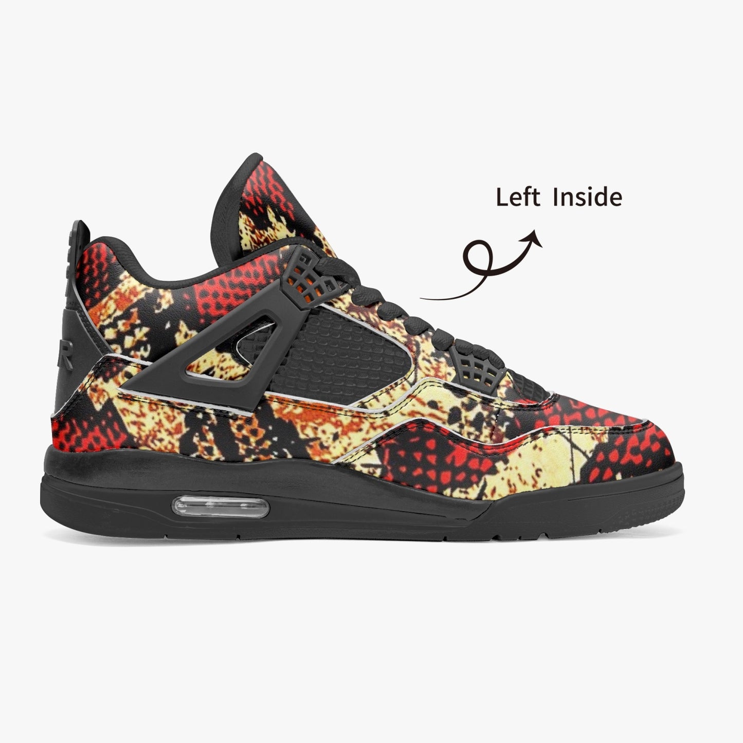 698. AJ4 Basketball Sneakers -Black Sole