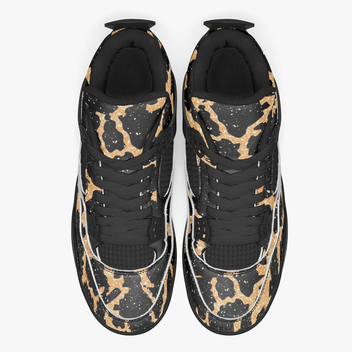 698. AJ4 Basketball Sneakers -Black Sole