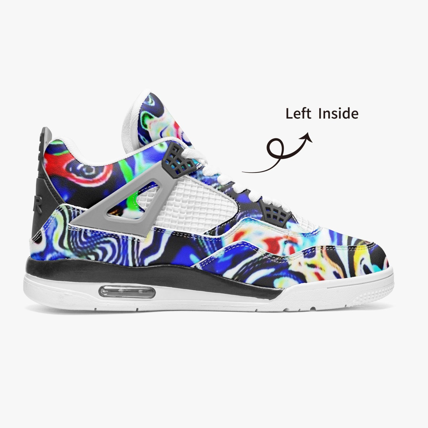 697. AJ4 Basketball Sneakers -White Sole