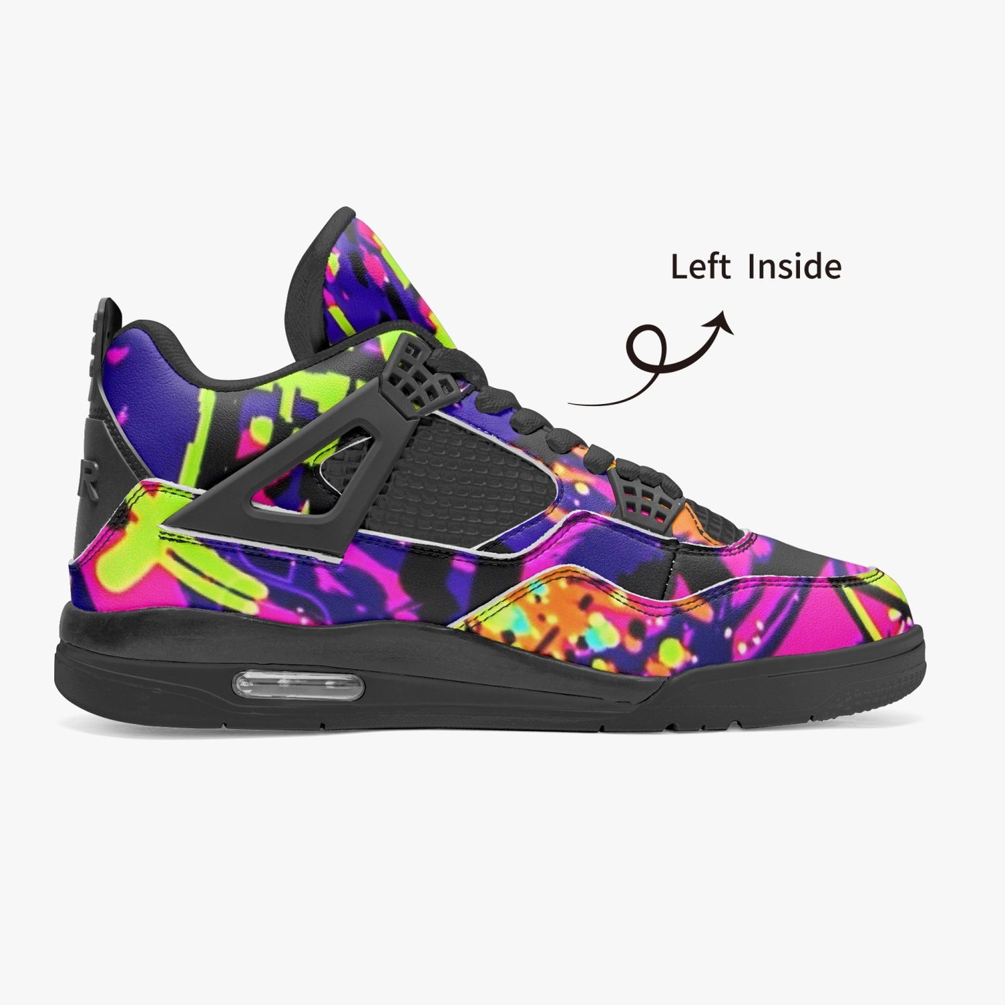 698. AJ4 Basketball Sneakers -Black Sole