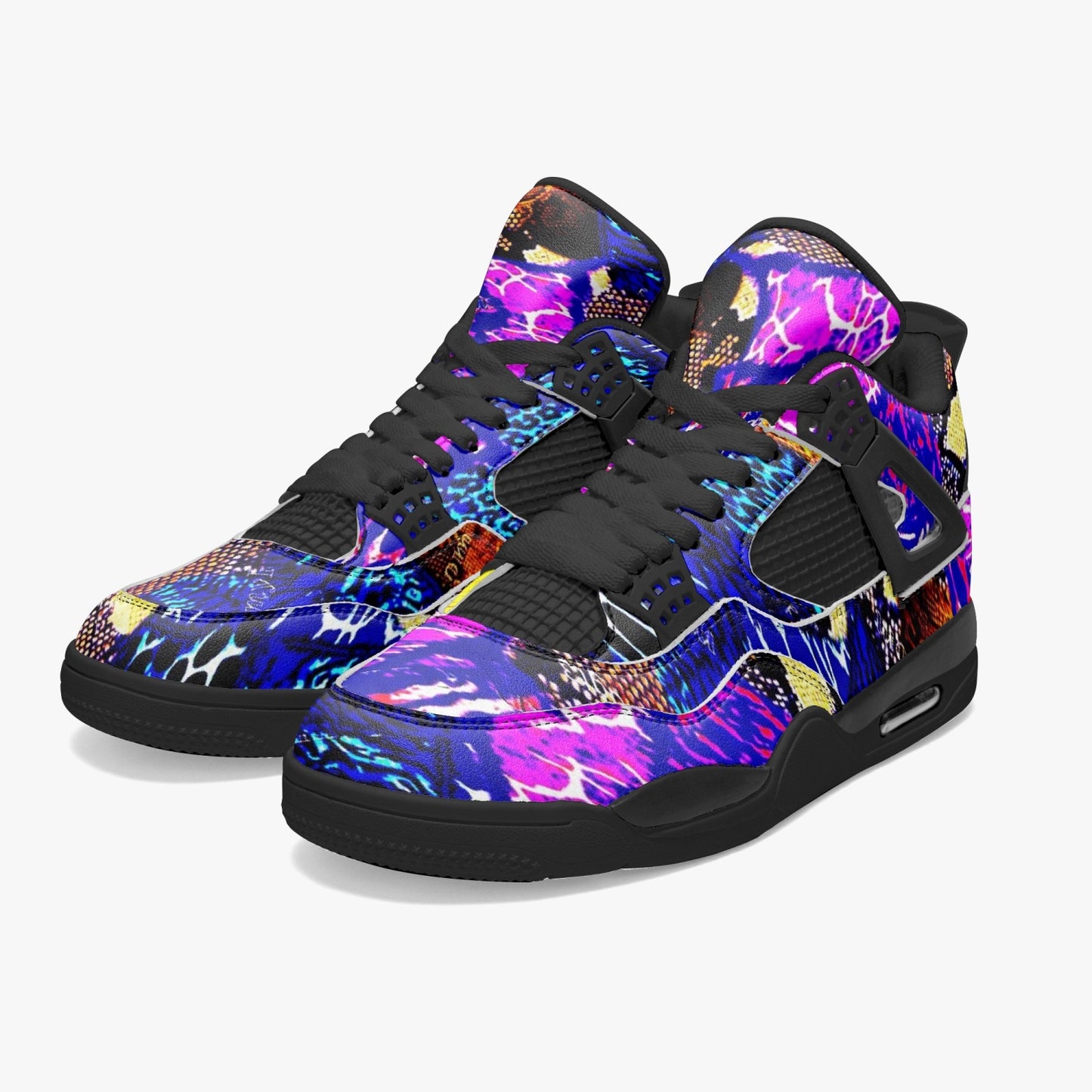 698. AJ4 Basketball Sneakers -Black Sole