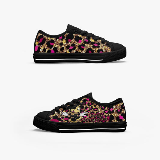 421.Kid’s Low-Top Canvas Shoes-Black