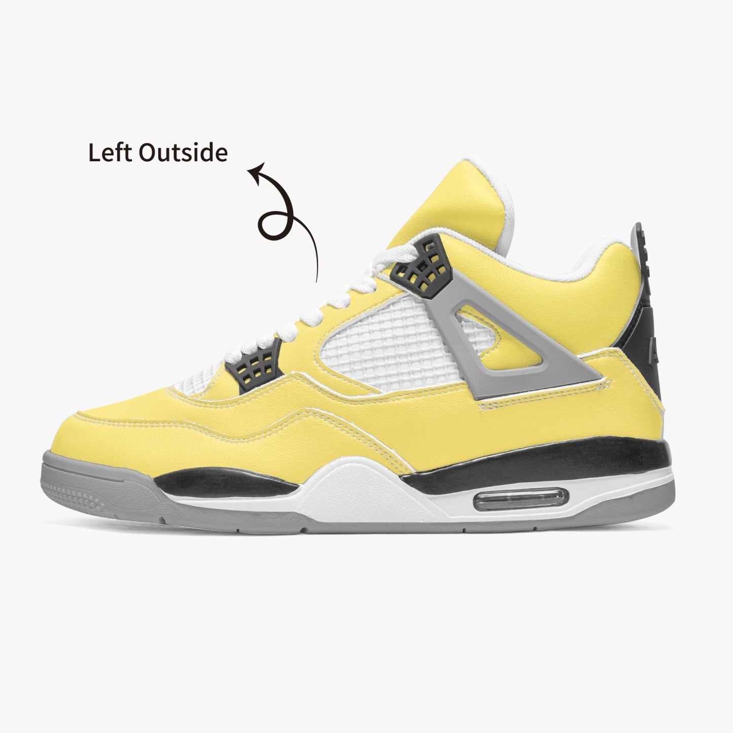 699. AJ4 Basketball Sneakers -Grey Sole