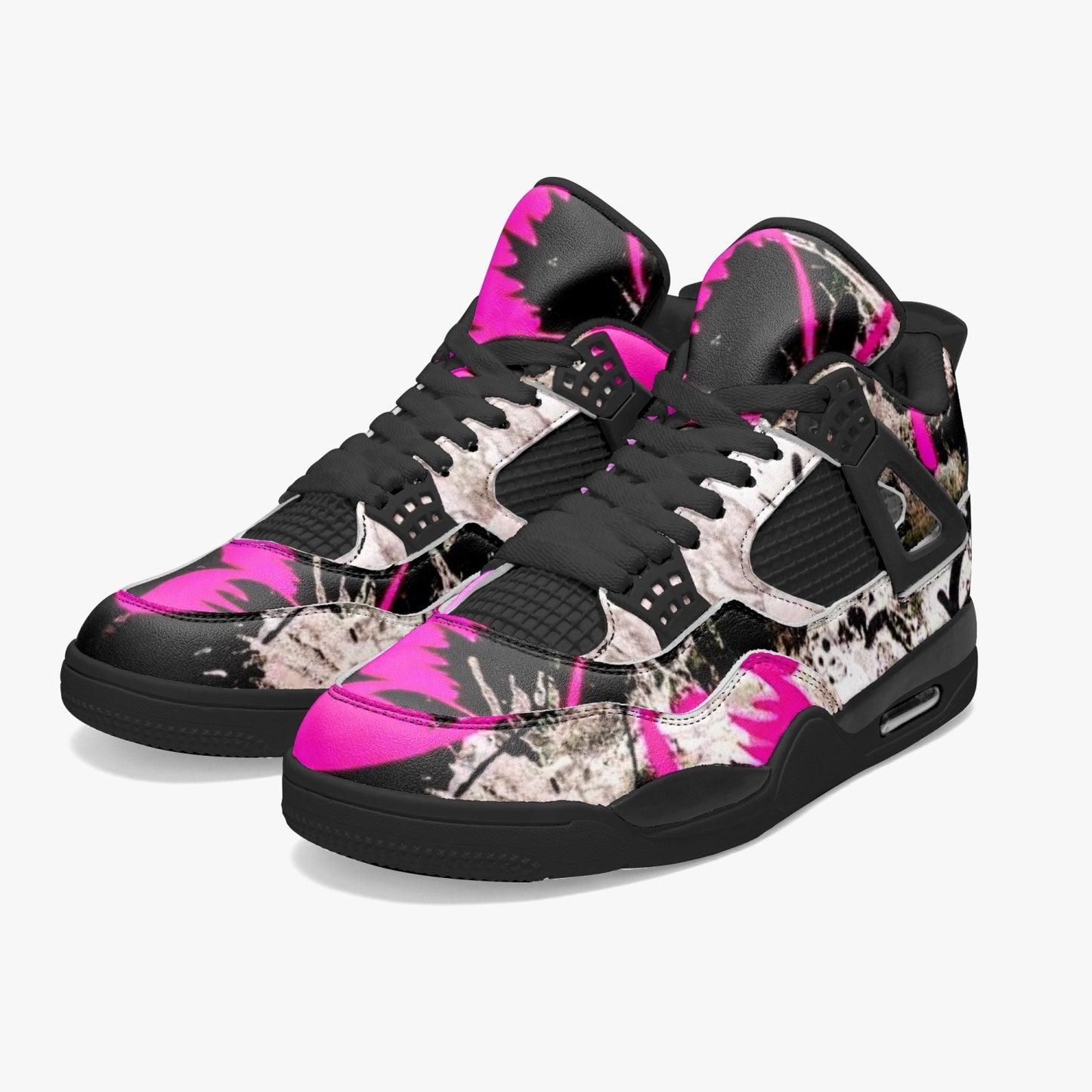 698. AJ4 Basketball Sneakers -Black Sole