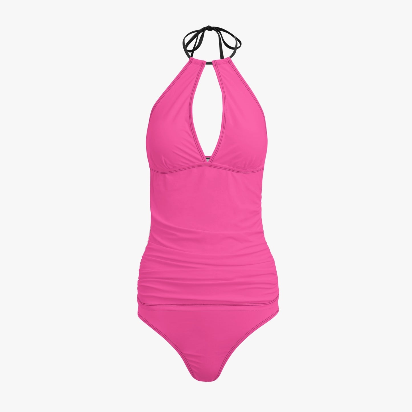 1033. Halter Top Two-Piece Tankini Swimsuit