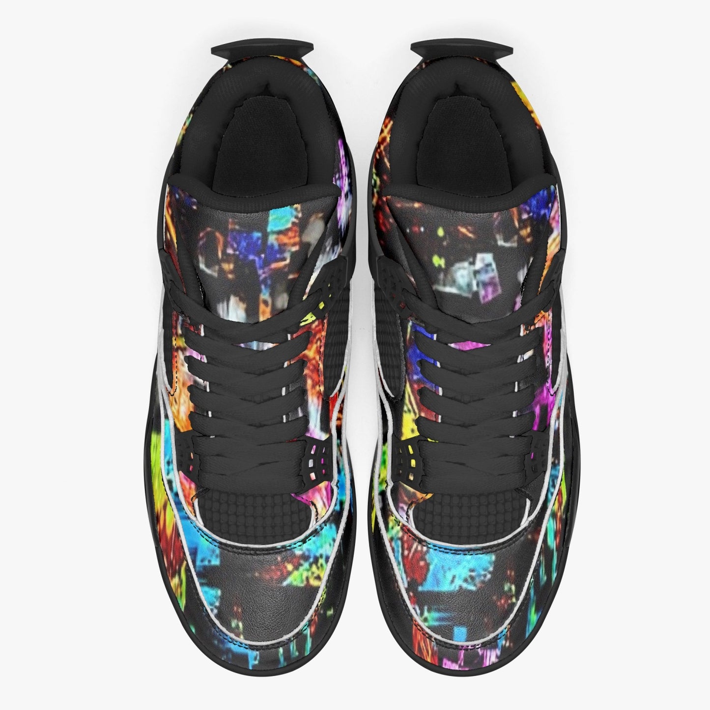 698. AJ4 Basketball Sneakers -Black Sole