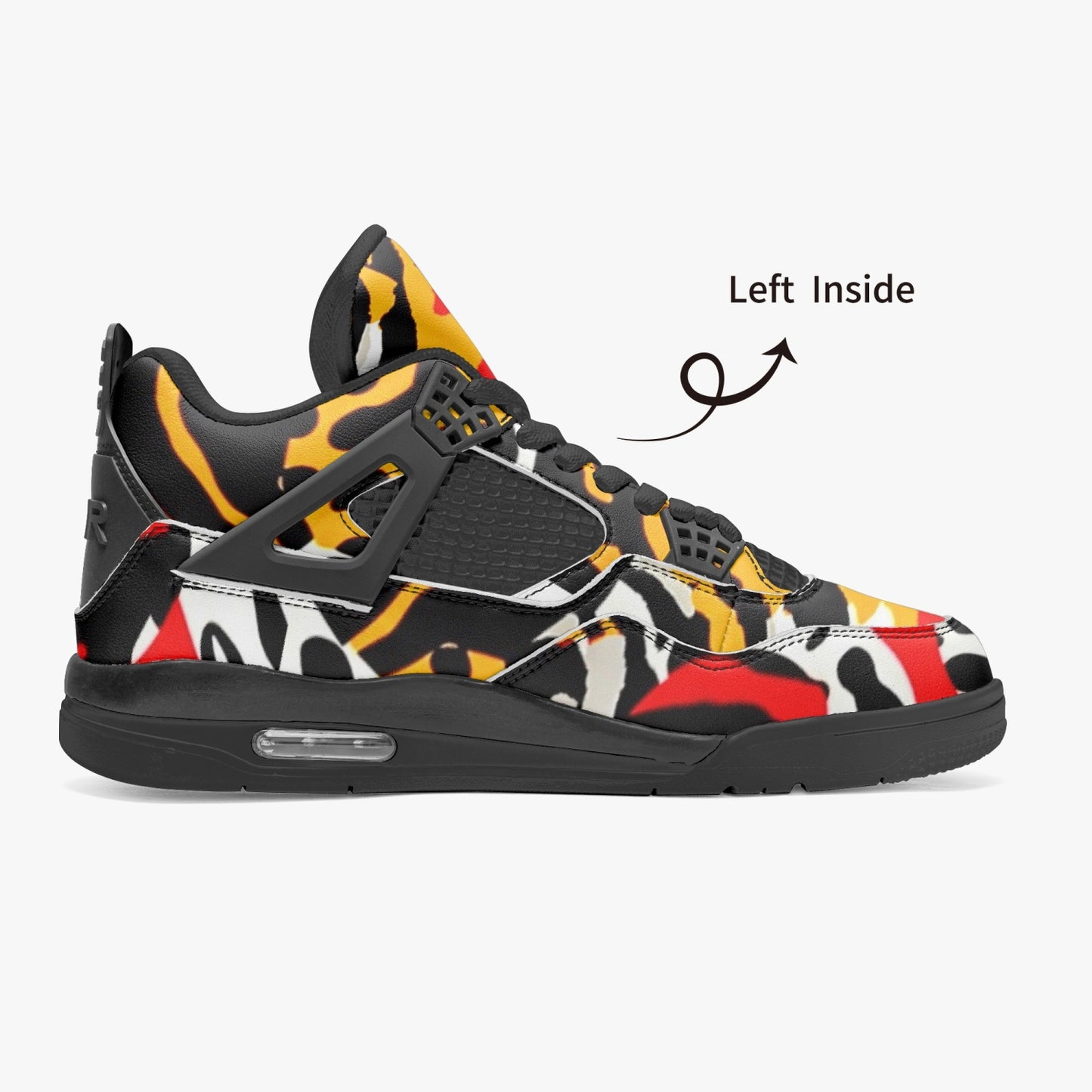 698. AJ4 Basketball Sneakers -Black Sole