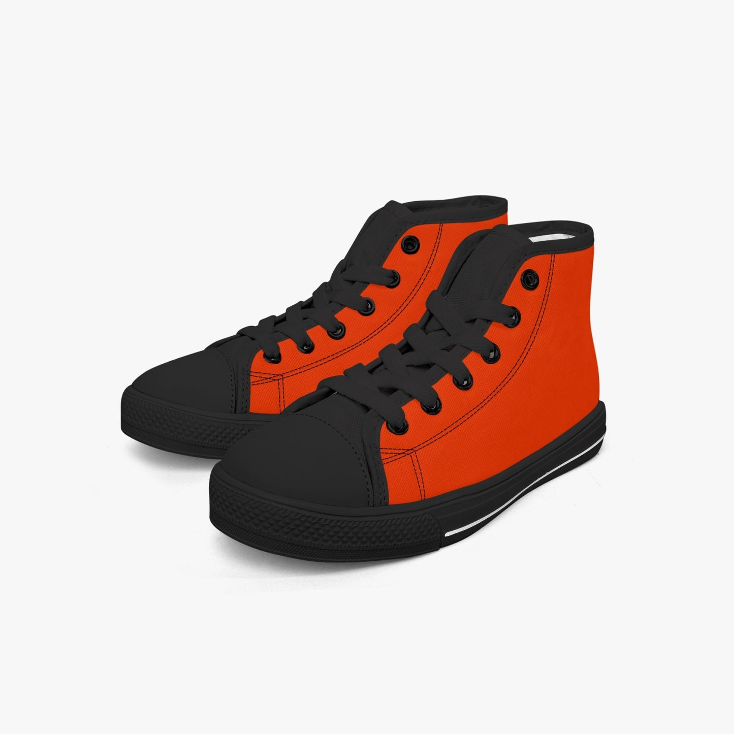 412. Kid’s High-Top Canvas Shoes-Black