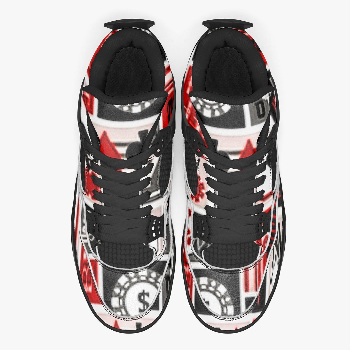 698. AJ4 Basketball Sneakers -Black Sole