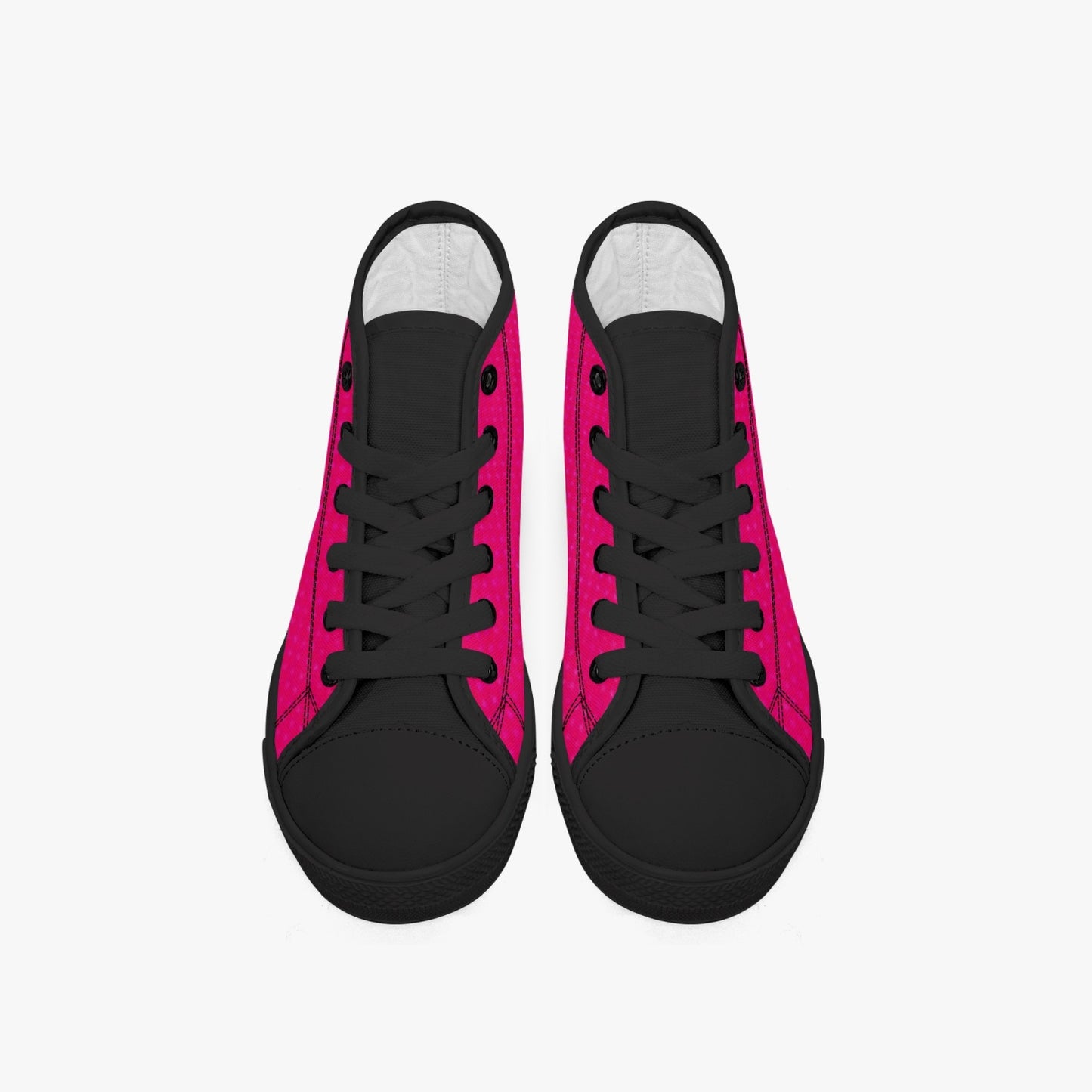 412. Kid’s High-Top Canvas Shoes-Black