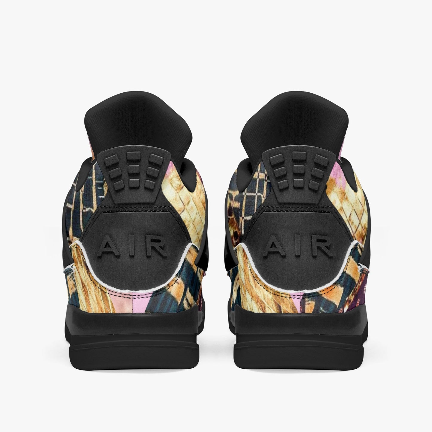 698. AJ4 Basketball Sneakers -Black Sole